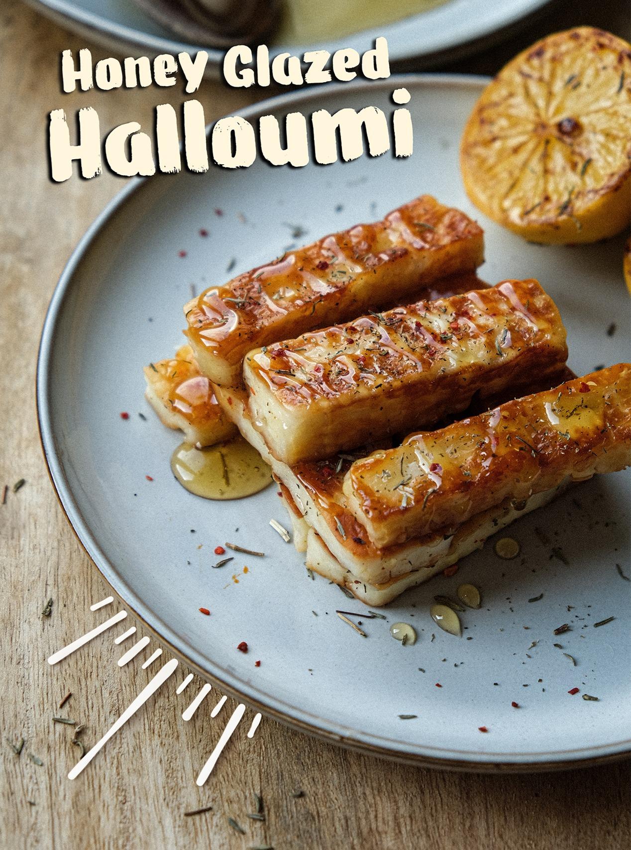 Honey Glazed Halloumi